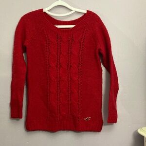 Hollister Red Crew Neck Sweater